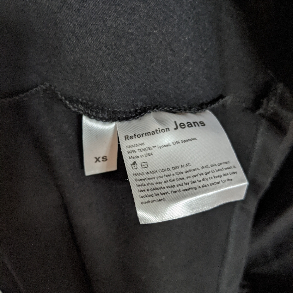 Reformation Lilian Black Midi Dress - Picture 6 of 6